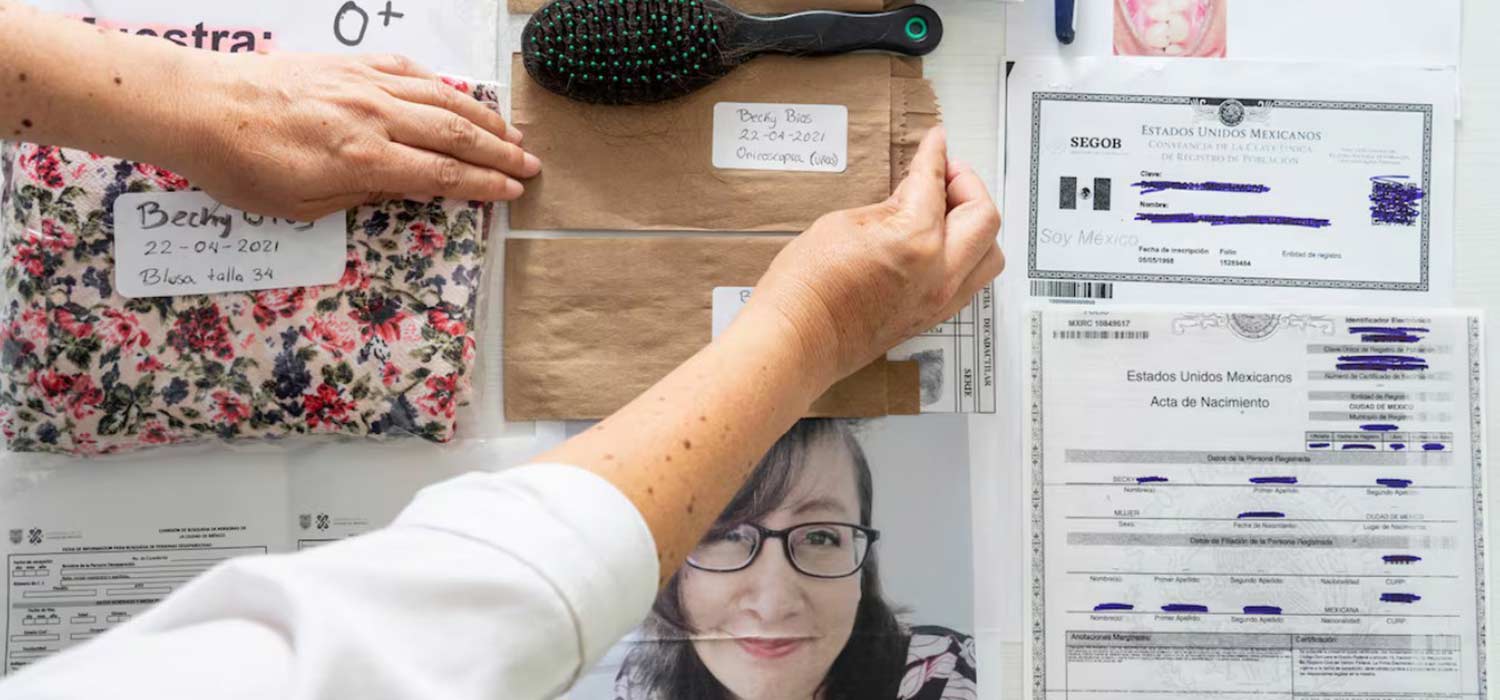 Huellas dactilares, pelo y uñas: un polémico kit forense para facilitar la búsqueda de los desapa...
