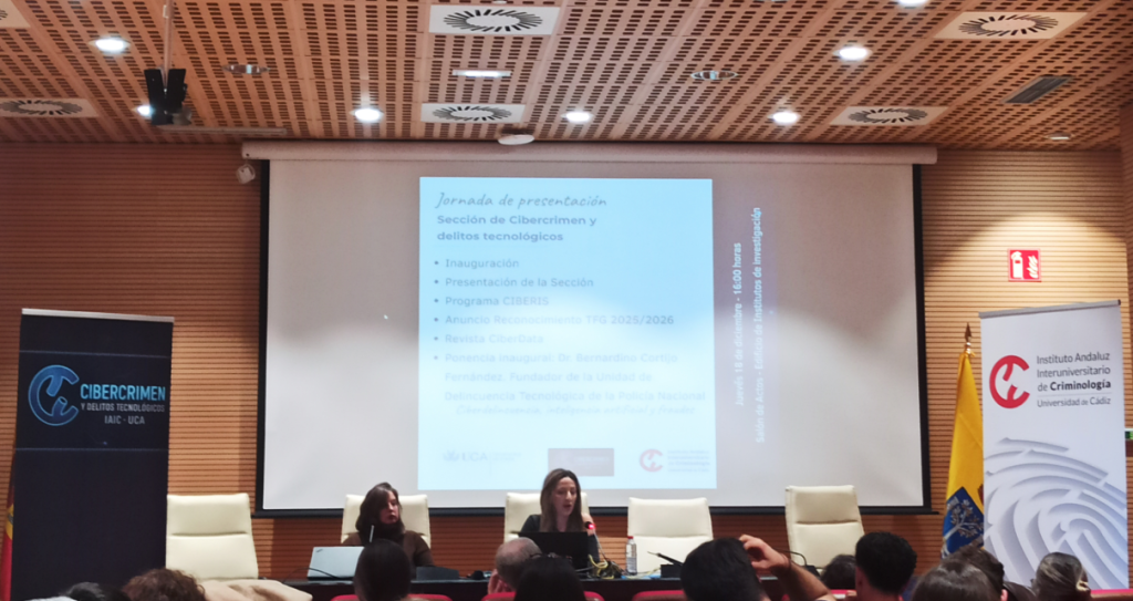 IMG El pasado 18 de diciembre se celebró la Jornada de presentación de la Sección de Cibercrimen y Delitos Tecnológicos, ...