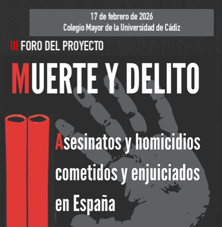 IMG El próximo 17 de febrero se celebra el III FORO del proyecto MUERTE Y DELITO, auspiciado por el IAIC