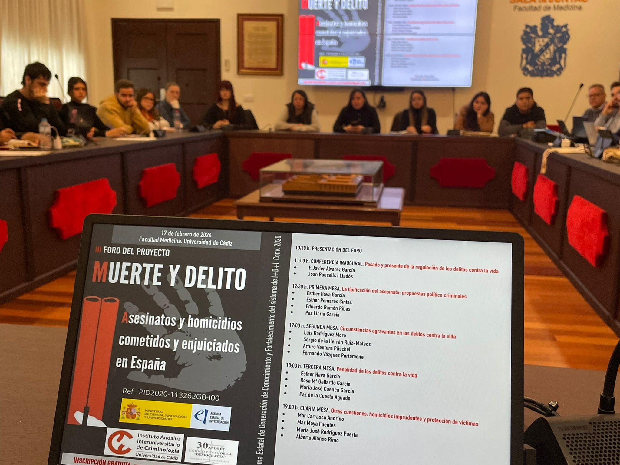 El 17 de febrero se celebró el III FORO del proyecto MUERTE Y DELITO, auspiciado por el IAIC