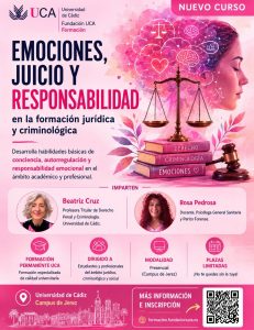 Últimos días para matricularse en el Curso “Emociones, juicio y responsabilidad en la forma...